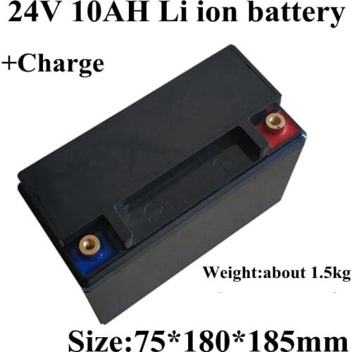 24v 10ah Battery 24v 10ah Ebike Lithium Ion Battery Pack with BMS 250w 350w Battery for Motorcycle Tools Skateboard+2A Charger