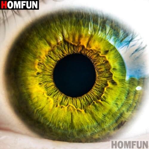 HOMFUN Full Square/Round Drill 5D DIY Diamond Painting "Eye scenery" Embroidery Cross Stitch 5D Home Decor Gift A16240