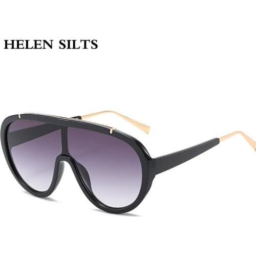 Oversized Goggle One Piece Sunglasses Women Fashion Square Sun Glasses Men Female Big Frames Shades Lunette De Soleil Femme