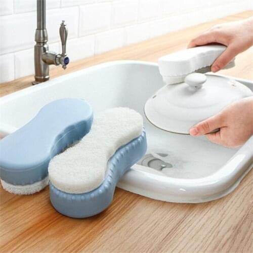 Cleaning Brushes Sponge Dish Bowl Scouring Pad Pot Pan Easy to Clean Wash Brushes Cleaner Sponges Dish Cooking Tool