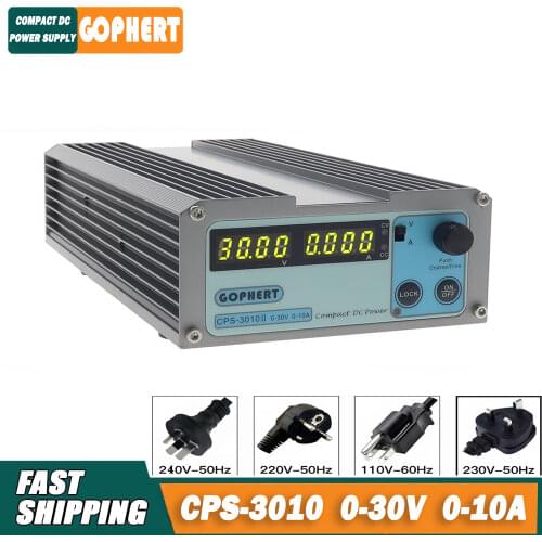 CPS 3010 30V 10A Precision Digital Adjustable DC Power Supply Switchable 110V/220V With OVP/OCP/OTP DC Power