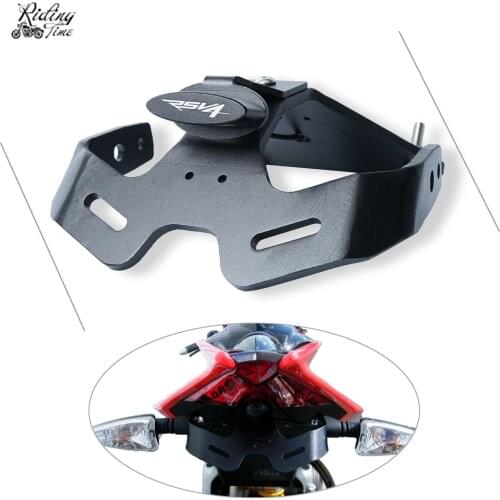 Motorcycle License Plate Holder License Bracket Tail Tidy Fender Eliminator For Aprilia Tuono V4R RSV4 R RSV4 RF RSV4 RR 09-17