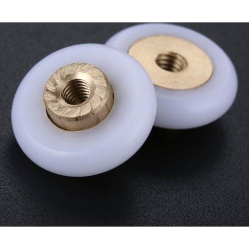 DRELD 1pc Bath Shower Door Rollers /Runners Wheels Pulleys 18mm Dia Wheel Replacement Part For Shower Enclosures Cabins Runner