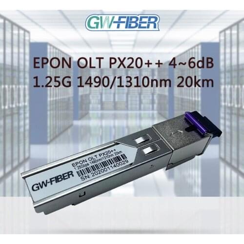 EPON SFP OLT optical transceiver pon module GEPON OLT PX20++ 4~6dB 1.25G 1490/1310nm