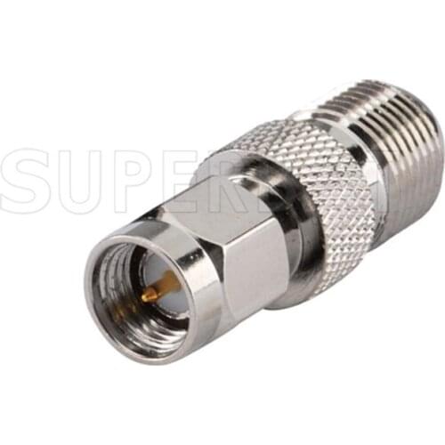 Superbat SMA Male Plug to F Type Jack Female Straight RF Coaxial Connector Adapter