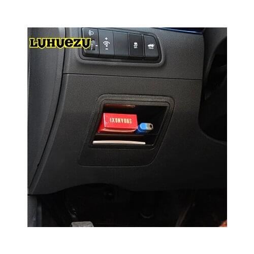 ABS Car Fuse Fuze Box Storage Replacement Organizer Holder Tray For Hyundai Tucson 2015 2016 2017 2018 Accessories