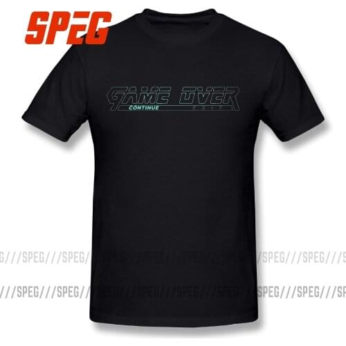 Metal Gear Solid Tee Shirts Game Over Male O-Neck Short-Sleeved T Shirts Over Size 100% Cotton Comic T-Shirts