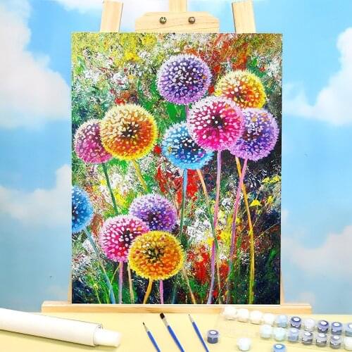 Flower Painting By Numbers Package Acrylic Paints 40*50 Painting On Canvas Decoration Crafts Adults Handicraft Drawing