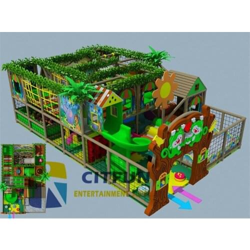 New Design High Quality CE Certificate Jungle Adventure Amusement Park Children Soft Indoor Playground Games Equipment IP-014D