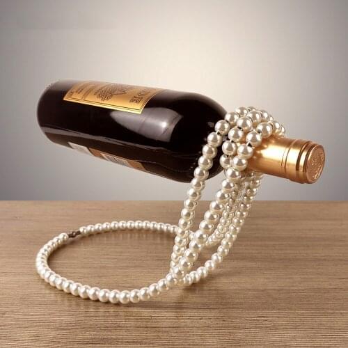 Pearl Necklace Wine Rack Suspended Wine Rack Creative Home Desktop Decoration Light Luxury Style Decoration