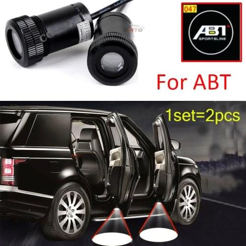 Car Door Projector Welcome Lights Car Led Ghost Shadow Light ABT logo for vw Passat B6 B7 CC Golf MK5 MK6 Tiguan Audi A1 A2 A3