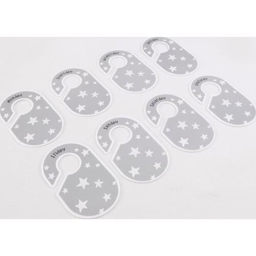 Nursery Clothes Organization Sized from Monday to Sunday Perfect for Girl or Boy Baby Closet Size Dividers