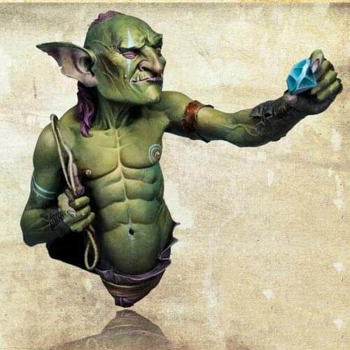 Unassambled 1/10 ancient warrior bust include 1 Resin figure miniature model kits Unpainted