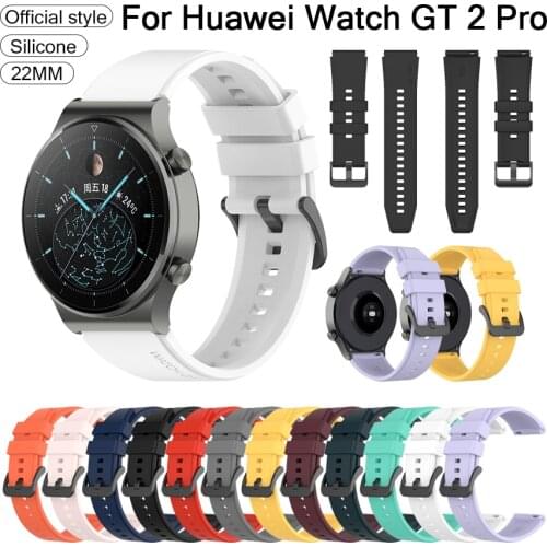 Official Style Silicone Band For Huawei Watch Gt 2 Pro Sport Rubber Watchband For Huawei Gt2 Pro Wristband Replaceable Bracelet