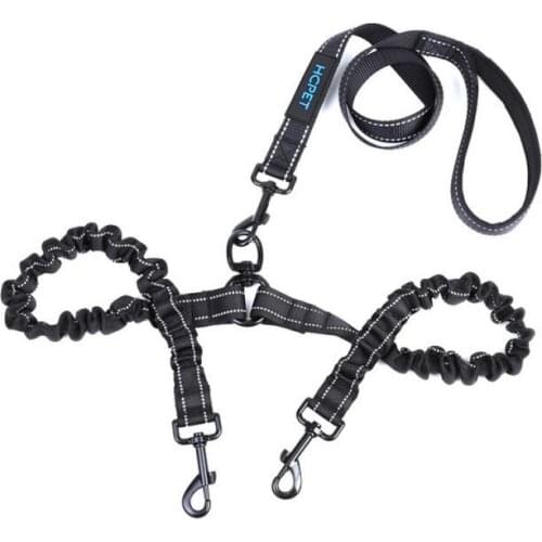 Dog Heavy Leashes Outdoor Travel Dog Training Chain Rope Heavy Duty Double Handle Lead For Greater Control Safety