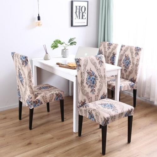 Universal Size Multiple Patterns Stretch Chair Covers Spandex for Home Decoration In Living Room Dining Room