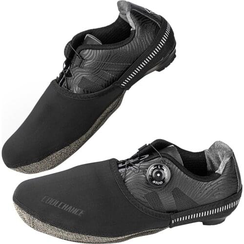 Half Palm Toe Lock Windproof Bicycle Protector Boot Case Upper PU material Sole Thick wear-resistant S-XL Cycling Shoes Cover