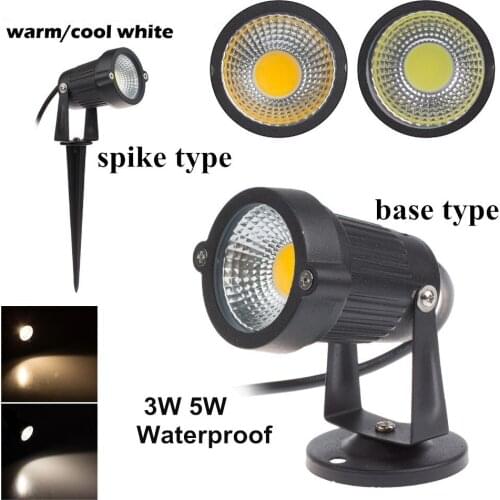 Waterproof LED Garden Lawn Light Outdoor 220V 110V COB 5W 7W Landscape Lamp Spike 12V Path Bulb Warm White Green Spot Lights