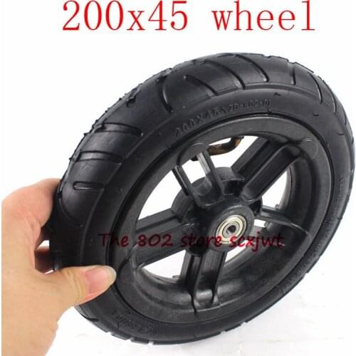 High quality 200x45 wheel 6mm 8mm 10mm inner hole 8 inch Castor Wheel with Tyre & Tube motorcycle parts electric scooter