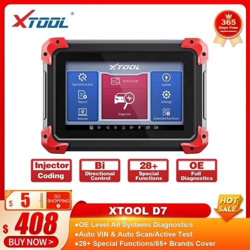 XTOOL D7 Full System Car Diagnostic Tool OBD2 Scanner TPMS Code Reader OBD2 Car Diagnostic Tool EURO Key Coding PK MK808 CRP909E