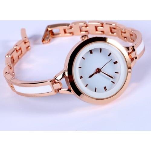 Women\s Girls Relojes Luxury Analog Display Quartz Relogio Gold Silver Wrist Watch