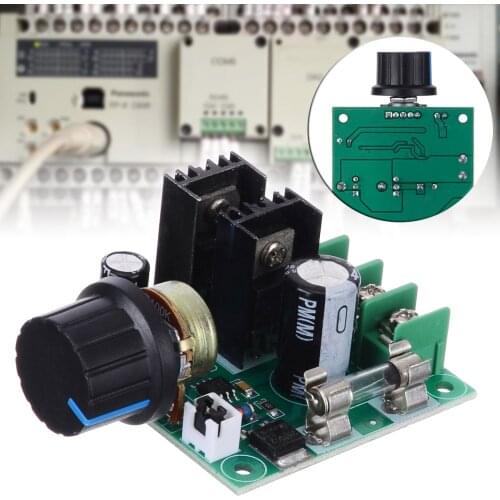 12V-40V 10A Auto PWM DC Motor Speed Controller Regulator Governor with Knob Switch Volt Regulator Dimmer Board Module