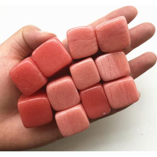 20-22mm Red Luminous Stone Glow in Dark Stone Garden Aquarium Fish Tank Decoration Quartz Crystals Stones 100g