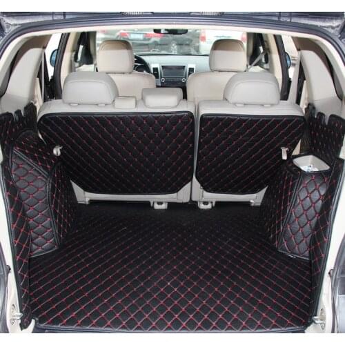2020 3D Leather Car Trunk Mat Cargo Linre for Mitsubishi Outlander xl 2006 2007 2008 2009 2010 2011 2012 2013 2nd Generation