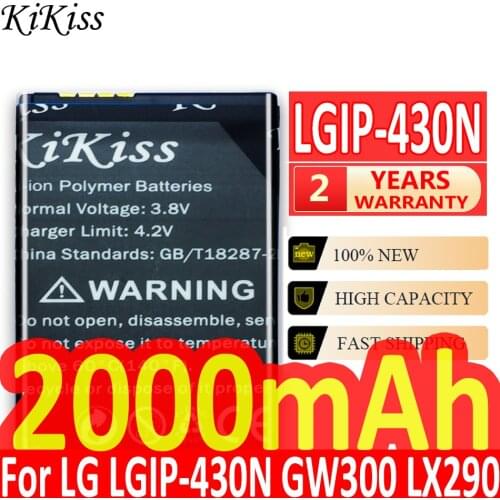 LGIP-430N 2000mAh Phone Replacemeny Battery For LG Cookie Fresh GS290 GW300 LX290 LX370 LX370 LGIP-430N LGIP MT375 GM360 430N