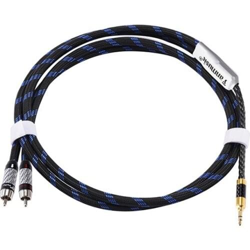 Fanmusic ZY Cable ZY-022 Cable 3.5 Stereo to Dual RCA Signal Cable