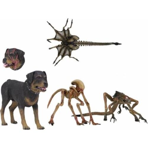 6inch Original NECA Aliens Vs Predator Figure Facehugger Dog Alien 3 Deluxe Creature Pack Accessory Action Figure Model Toy Dol