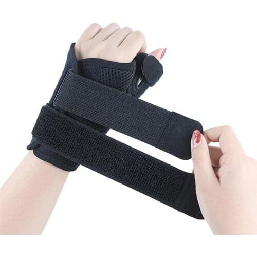 Thumb Brace Durable Adjustable Elastic Two-way Thumb Stabilizer Finger Support Wrist Band for Tendonitis Arthritis