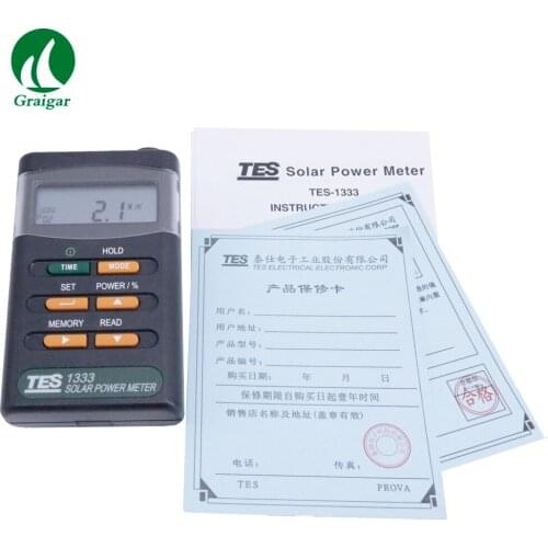 TES-1333 Solar Power Meter End-mount Light Sensor with Wide Spectral Range