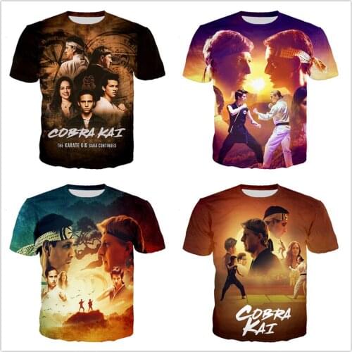 Thai Venomous Snake Cobra kai Tshirt Summer Men/Women 3D printed T-Shirts Teen Boys Girls Harajuku Style Clothes Streetwear Tops