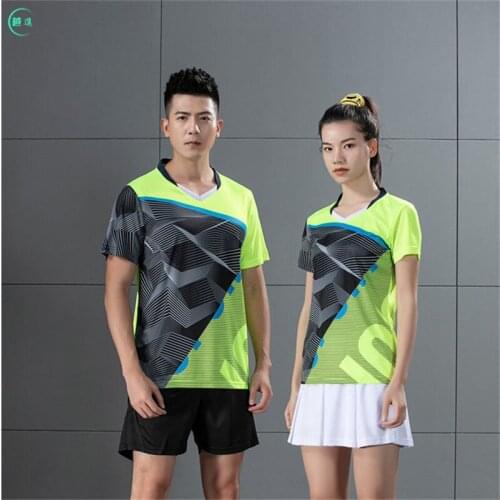 Ventilation and quick drying training short sleeve T-shirt match sportswear table tennis suit volleyball suit badminton suit