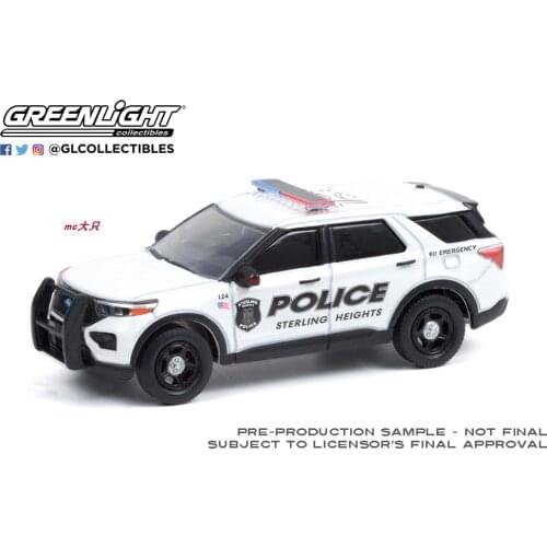 GreenLight 1:64 2020 FORD INTERCEPTOR UTILITY Alloy model Vintage car Metal toys for childen kids diecast gift