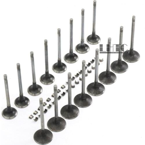 16Pcs Engine Cam Intake Exhaust Valve Kit For VW GTI GLI AUDI A3 A4 Q5 SKODA SEAT 2.0TFSI DOHC 16V