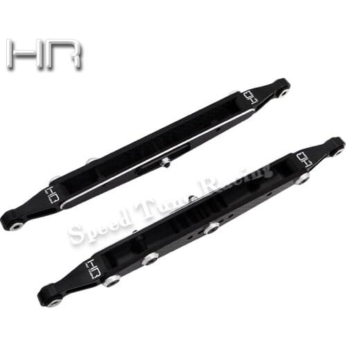 Hot Racing CNC machined aluminum alloy carbon fiber mixed rear lower pull rod for Losi 1:10 Rock Rey Baja Rey 4WD