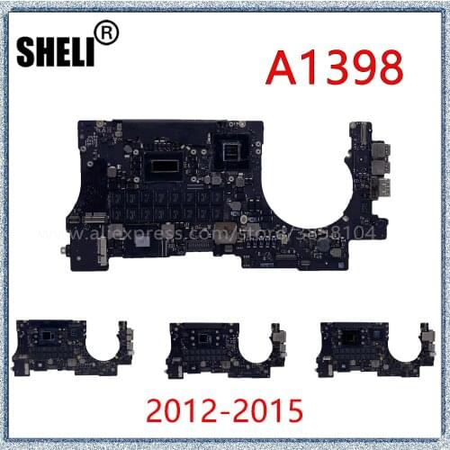 For MacBook Pro 15" A1398 Logic Board 820-3332-A 820-3787-A 820-3662-A 820-00138-A 820-00163-A 2012 2013 2014 2015 Motherboard