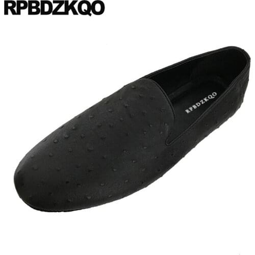 Genuine Leather Shoes Brand Slip On British Style Spring Comfort Runway Black Driving Flats Men Designer Loafers Soft Soled 2021