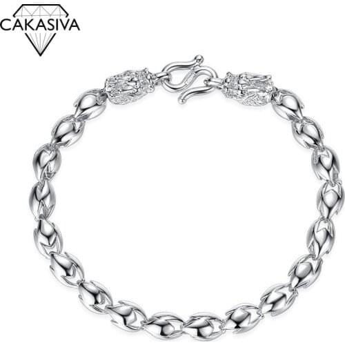 Mens 925 Vintage Silver Faucet Bracelet Personality Domineering Vintage Bracelet Silver Jewelry Wholesale 18cm+2cm
