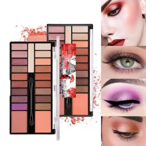 New Style 20-Color Eyeshadow and Eye Base Cream Cherry Cleopatra Makeup