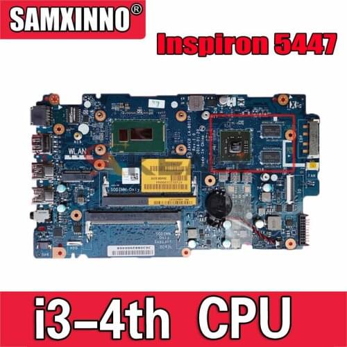 Original Laptop motherboard For DELL Inspiron 5447 5547 I3-4030U Mainboard ZAVC0 LA-B012P CN-006M0K 006M0K CPU DDR3
