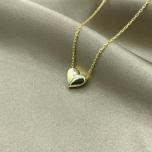 Gold / Rose / Rodhium Plated Design Heart Necklace 925 SILVER