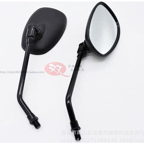 A Pair Motorcycle Mirror Plastic Shell Metal Rod Modification Accessories 10mm 8mm Universal for Yamaha Honda Suzuki Kawasaki