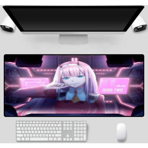 Darling In The Franxx Mouse Pad Laptop Office Keyboard Game Console Accessories Kawaii Mouse Pad Gaming Desk XXL Mousepad Anime
