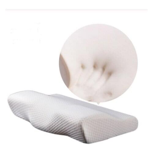 Memory Foam Bedding Pillow Neck protection Slow Rebound Memory Foam Butterfly Shaped Pillow Health Cervical Neck size in 50*30CM