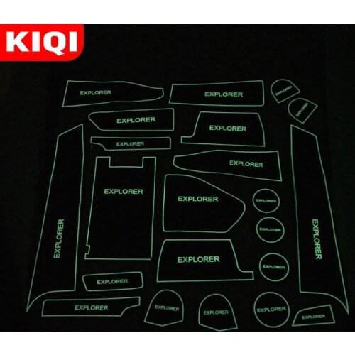 Anti-slip Non-slip Shock Absorption Rubber Cup Sticker Gate Slot Pad Door Groove Mat for Ford Explorer Car Styling 22 Pcs