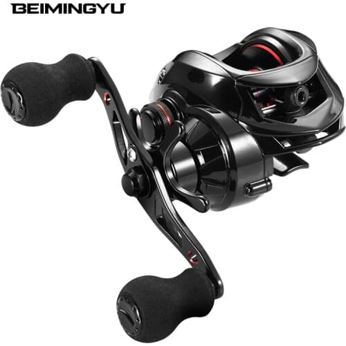 BEIMINGYU Fishing Reel Metal Spool Baitcasting Reel 9+1 BBs 7.0:1 High Gear Ratio Saltwater Drag Power 9.9LB Fishing Coil 201