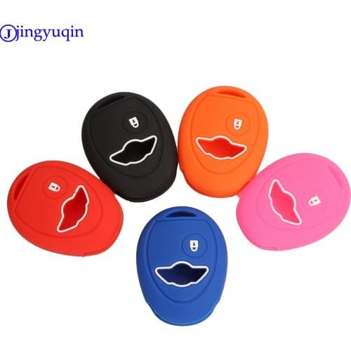 Jingyuqin 1B Remote Silicone Key Case Car Styling Cover For BMW Mini Cooper R50 R53 Alarm Systems Security